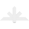 Ekena Millwork Kennewick Architectural Grade PVC Gable Bracket, 36"W x 18"H x 2"D x 4"F, 12/12 Pitch GBP036X18X0204KEN00 - alternate 4